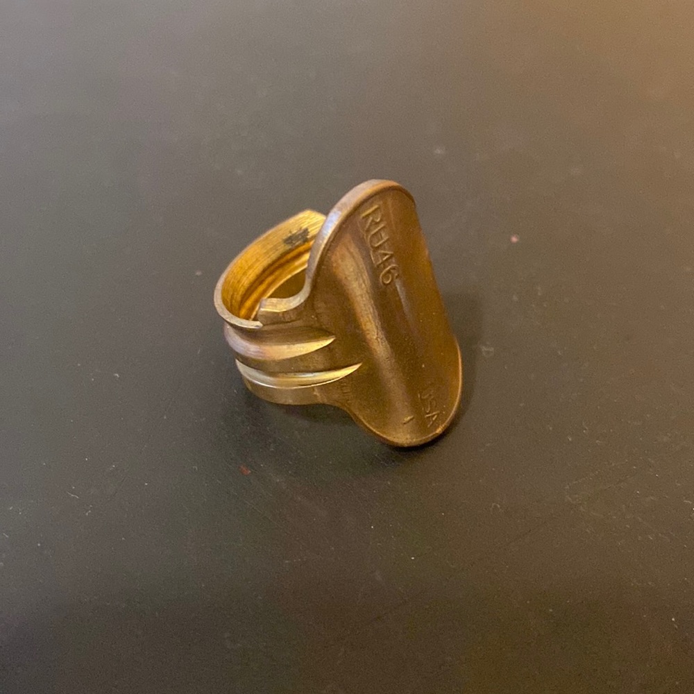 vintage brass key ring